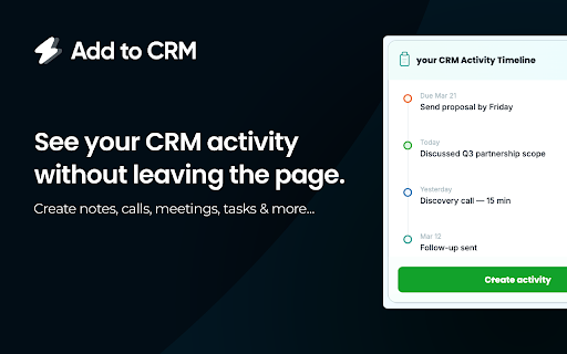 Add to CRM for OnPipeline: Email Finder & Enrichment screenshot 4