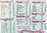 The Cake House menu 1