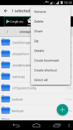 Droid Files Manager