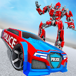 Cover Image of ดาวน์โหลด US Police Limo Car Robot Transform 1.6 APK