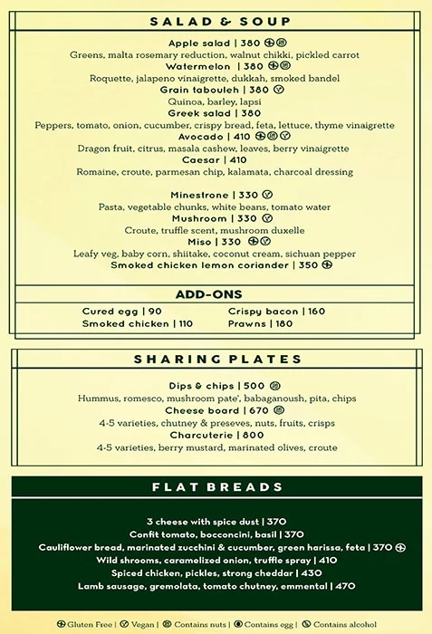 Eddies Bistro menu 