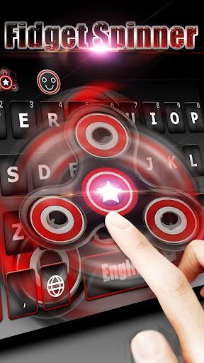 Fidget Spinner Captain Red Keyboard Theme