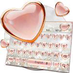 Cover Image of ダウンロード Pink Love Diamond Keyboard Theme 10001001 APK