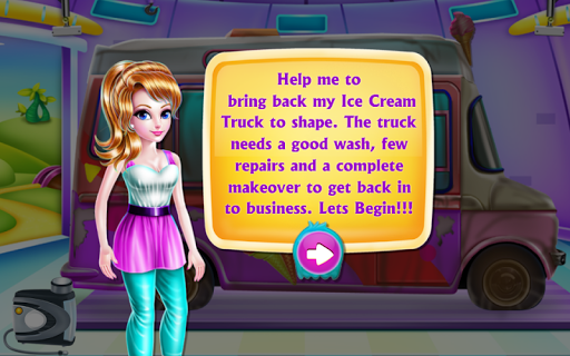 Girly Ice Cream Truck Car Wash 1.0.3 screenshots 2