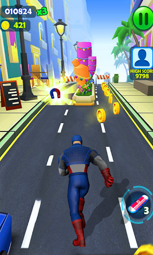 Screenshot Subway Captain Hero Man Runner