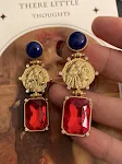 Bronze Embossed Earrings