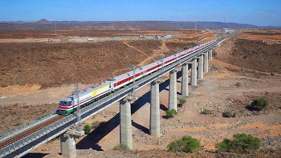 The Chinese-built Addis Ababa–Djibouti Railway. China has contributed over 20 per cent to the continent's economic growth, with cooperation in the Belt and Road Initiative set to grow this exponentially.