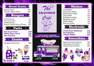 The Cravings Cafe menu 