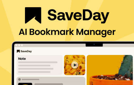 SaveDay - AI Bookmark Manager & Web Highlight small promo image