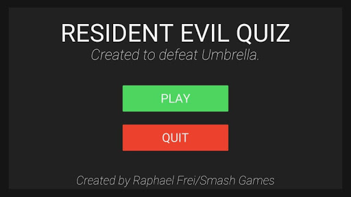 Quiz for Resident Evil