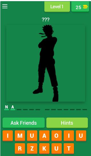 Android application Quiz Naruto Shadow screenshort
