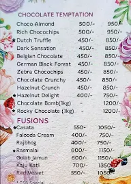 The Sweet Bakes menu 8