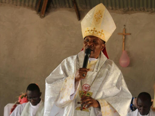 Bishop Shiundu Wasike of Reformed Catholic Church during a meeting in Bumula, July 2, 2017. /BRIAN OJAMAA