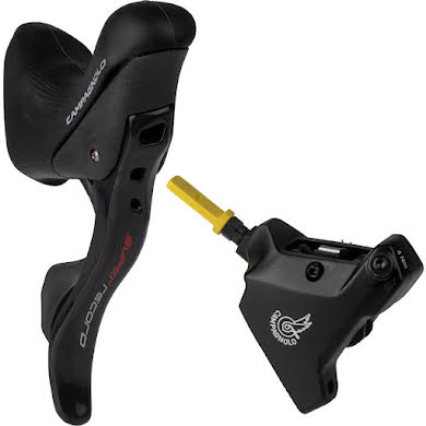 Campagnolo Super Record Ergopower Hydraulic Brake/Shift Lever and Caliper - Rear, 12-Speed, 160mm Flat Mount