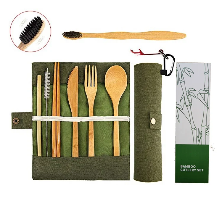 Ensemble de couverts de stockage portable