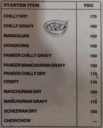 Durga Prasad menu 