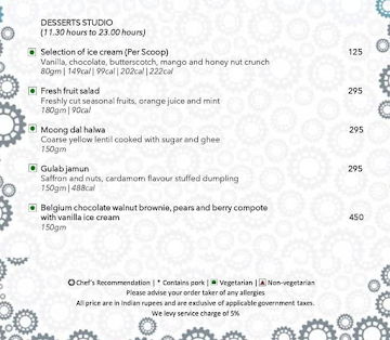 ZING - World of Flavours menu 