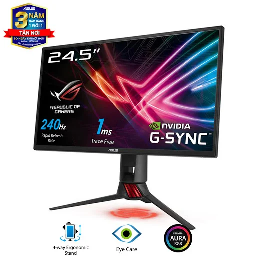 Màn Hình ASUS ROG Strix 24.5" XG258Q (FullHD/TN/240Hz/1ms/G-SYNC Compatible/FreeSync)