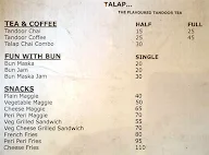 TALAP- The Flavoured Tea menu 1