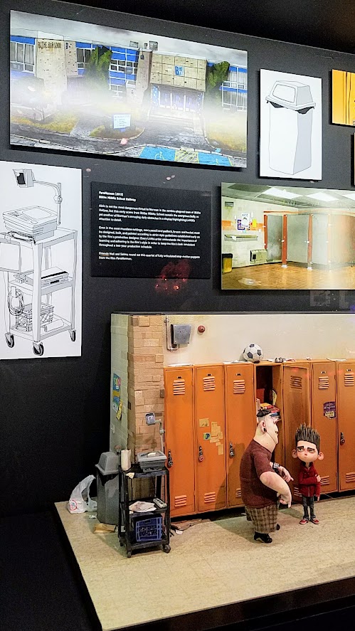 Animating Life, Laika Exhibit at Portland Art Museum, transparency cart details for ParaNorman