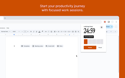 catchup timer - a delightful Pomodoro timer Preview 1