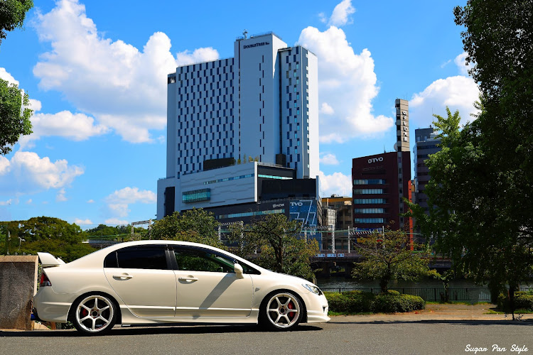 シビックタイプRのテレビ大阪・スナップ撮影・大阪城・MFゴースト・TYPE-RとEOS-Rに関するカスタム事例の投稿画像1枚目