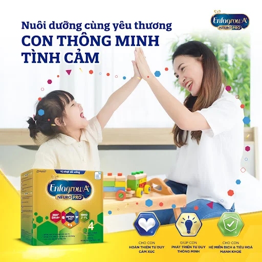 Sữa bột Enfagrow A+ NeuroPro 4 Vị Thanh Mát với 2’-FL HMO cho trẻ từ 2 – 6 tuổi – 2.2kg