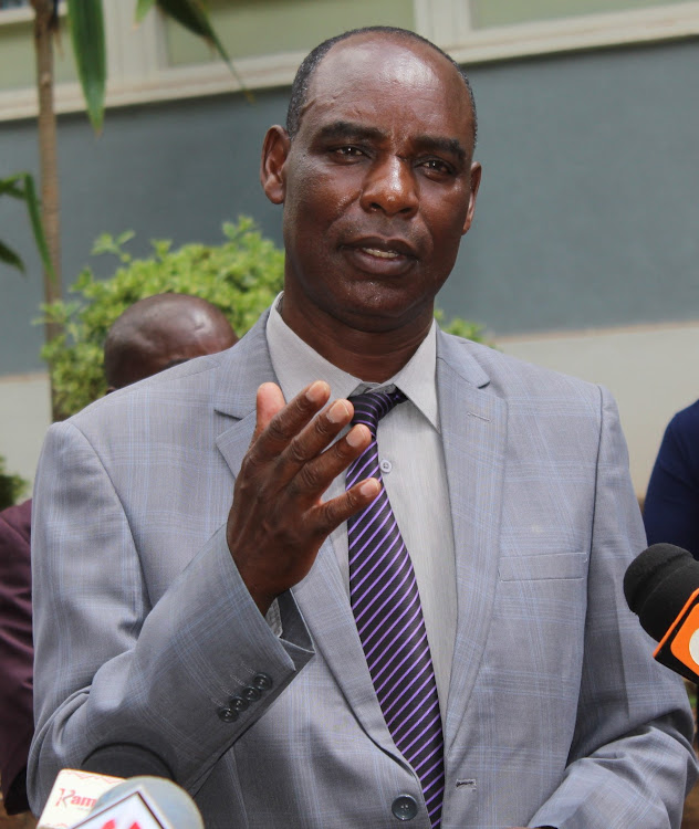 Regional coordinator Wilfred Nyagwanga at his office in Nyeri on March 26, 2020.