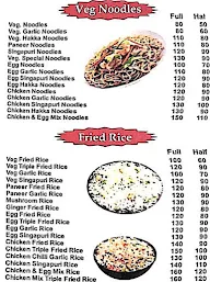 Baba Chinese Food Corner menu 3