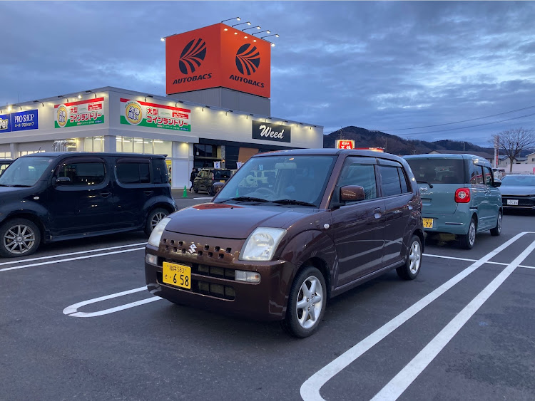 アルトのラパンSS・Keiワークス・ホイール交換・ブレーキキャリパー流用・ブレーキローター大径化に関するカスタム事例の投稿画像1枚目