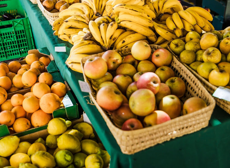 Fruits at a stand