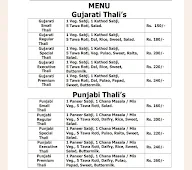 Standard's Punjabi Khana menu 1