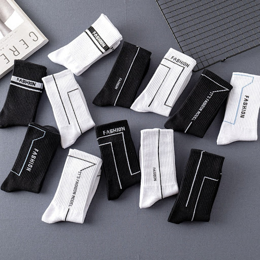 Title 7, Mens Socks Stockings Street Trendy Socks Simpl...