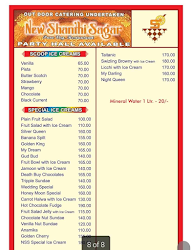 New Shanthi Sagar menu 2