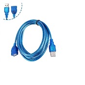 Dây Nối Dài Usb 1.5M 2.0 Màu Xanh Chống Nhiễu (Đầu Đực Sang Đầu Cái)