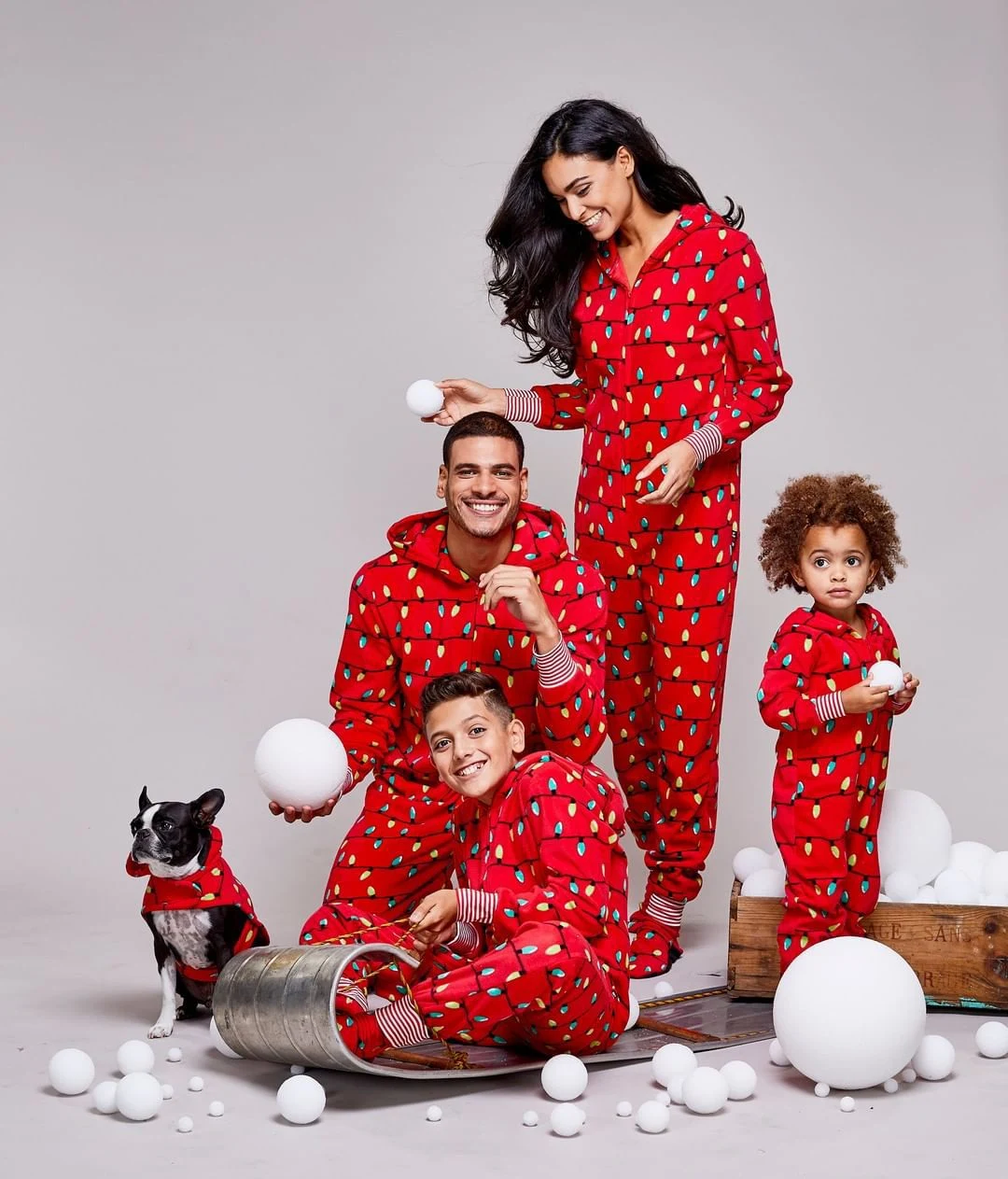 Title 7, Kerst bedrukte onesie pyjamas Huiskleding Oude...