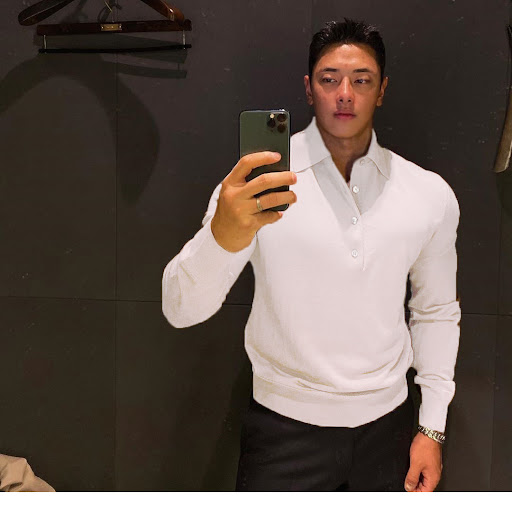 Title 4, Slim Long-sleeved Cotton Lapel Polo Shirt. Expe...