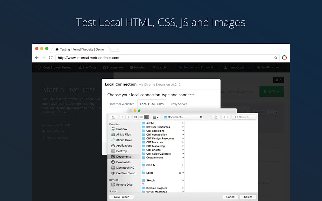 CrossBrowserTesting Local Connection Preview image 1