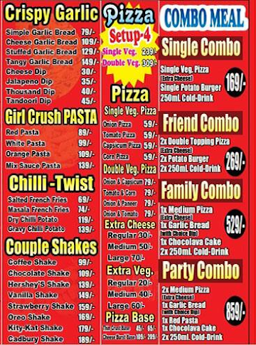 Rolmanto Pizza menu 