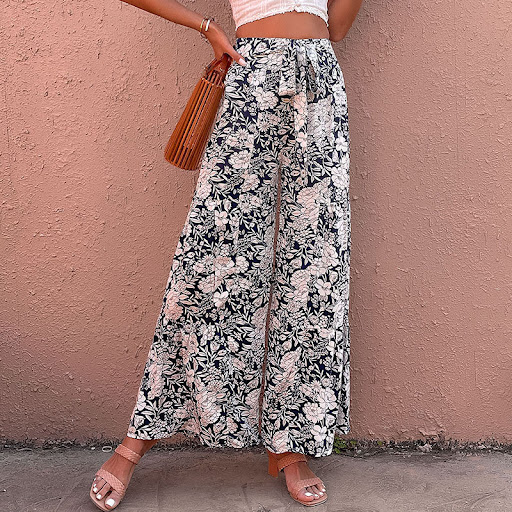 Title 5, Summer New Womens Printed High-waisted Bootcut...