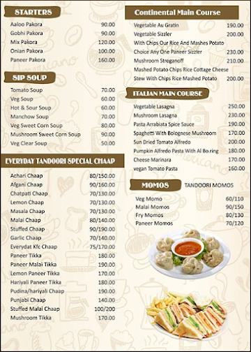 Ganesha Restaurant menu 