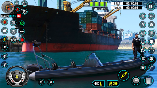 Screenshot Ship Simulator Police Boat 3D