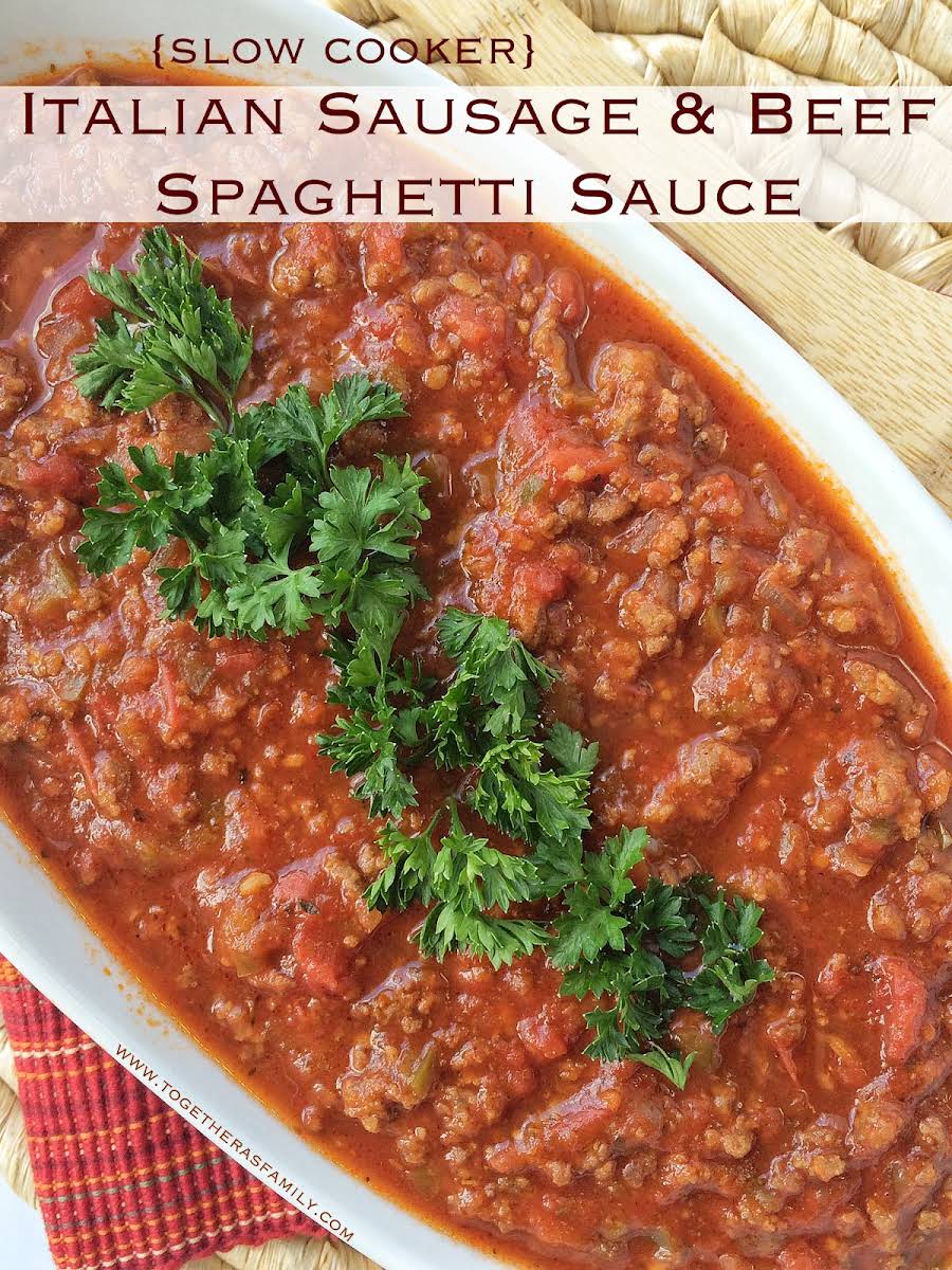 10 Best Spaghetti Sauce with Italian Sausage and Ground Beef Recipes