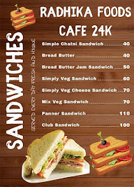 Radhika's Cafe 24K menu 2