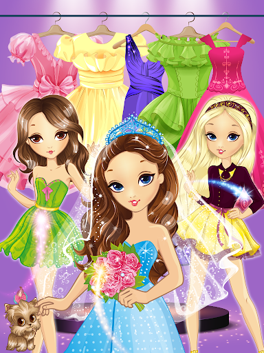 Princess Coloring Book Glitter & Girls Dress Up screenshots 4