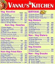 Vannu's Kitchen menu 2
