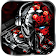 Red Rose Metal Skull Theme icon