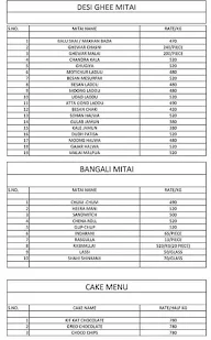 Royal JFC Sweets & Bakery menu 2