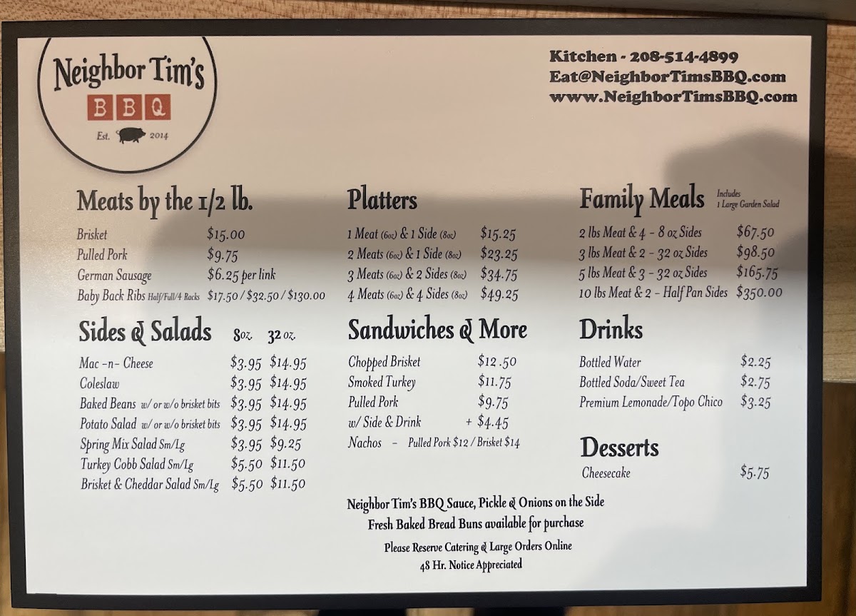 Gluten-Free at Neighbor Tim’s BBQ & Catering