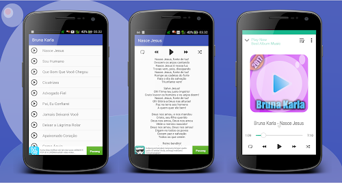 Android application Bruna Karla Músicas &amp; Letras screenshort